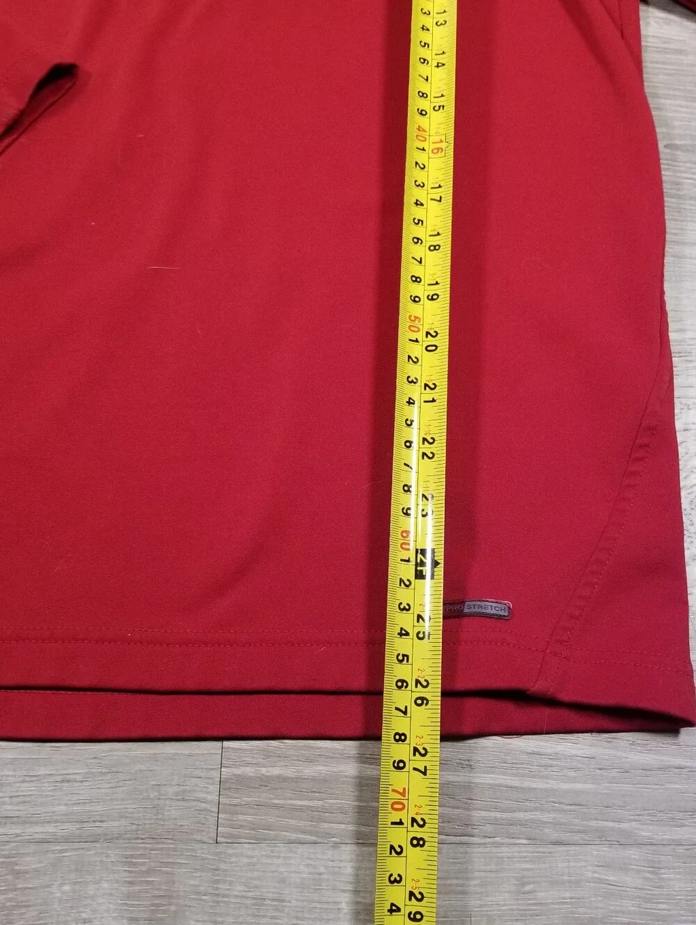 Helly Hansen Pro Stretch Quarter Zip Pullover Mens Medium Red Chest Pocket
